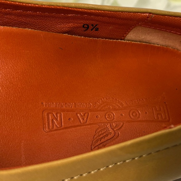 Hogan Scarpe Loafer Tan Leather Slip-On Shoes - Picture 11 of 12